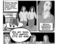 Reka Ulang Tragedi Mirna Tewas Karena Sianida