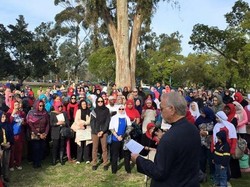 Lawan Haters, 300 Wanita Amerika Kumpul Pakai Jilbab Warna-warni