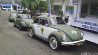 Kinclongnya VW Kodok Milik TNI