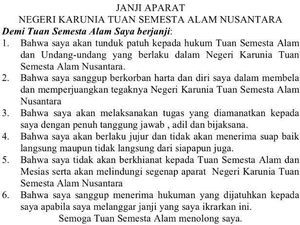Dokumen ini Ditemukan di Kamp Gafatar: Sumpah Setia ke Tuan Semesta Alam dan ke Messias