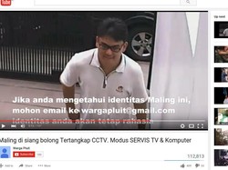 Terekam CCTV, Pencuri Bermodus Servis Televisi Beraksi di Pluit