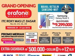 Penawaran Gadget Super Meriah Warnai Pembukaan Erafone Megastore ITC Roxy Mas