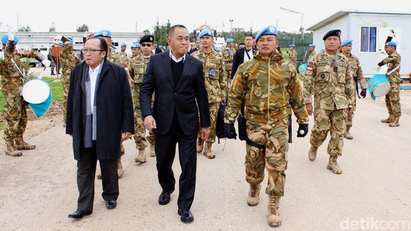 Menhan RI Kunjungi Prajurit TNI Konga di Lebanon