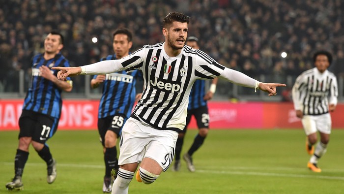 Morata Dua Gol, Juve Kalahkan Inter 3-0
