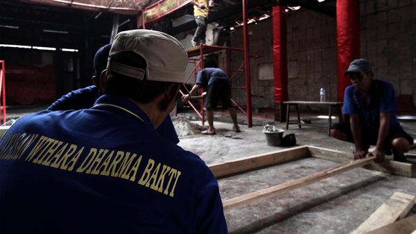 Jelang Imlek, Renovasi Vihara Dharma Bhakti Dikebut