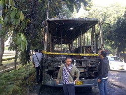 Bus TransJ Terbakar di Latuharhary, Kerusakan Sejak di Halte Imigrasi