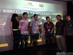 Penggemar Sepakbola Surabaya Padati Nobar Barcelona vs Atletico Bareng Bank Mega