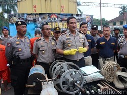 Polres Bogor Tangkap 9 Penambang Emas Ilegal di Area Milik PT Antam