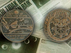 Langka: Medali Emas Gerhana 1983 Seberat 40 Gram