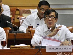 Menkum HAM: Rutan Overkapasitas, Biaya Makan Napi Rp 1 T per Bulan