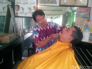 Kisah Darman, Tukang Pangkas Rambut di Yogya Langganan Menteri hingga Raja