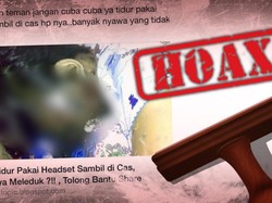 Foto Perempuan Tewas karena Tidur Pakai Headset dan Charge HP