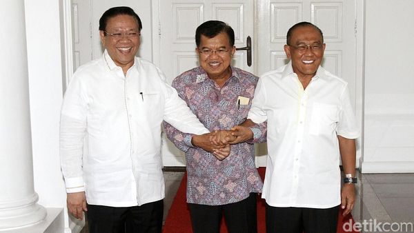 Agung dan Ical Bertemu di Kediaman JK