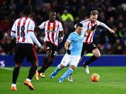 Gol Tunggal Aguero Menangkan City atas Sunderland