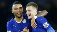 Dua Gol Vardy Menangkan Leicester Atas Liverpool