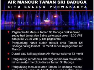 Mulai Minggu ini, Pertunjukan Air Mancur Sri Baduga Jadi Seminggu Dua Kali