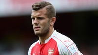 Pemain Arsenal lain, Jack Wilshere, bukti lain pesepakbola yang absen berkepanjangan. Dia mengalami masalah pada pergelangan kakinya. Wilshere menepi 895 hari. (David Rogers/Getty Images)