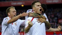 Kevin Gameiro merayakan gol. Marcelo del Pozo/Reuters/detikFoto.