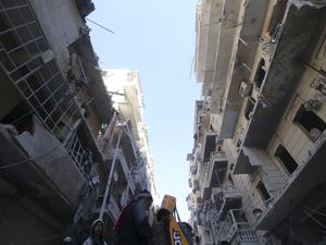 Langka! Rekaman Video Pertempuran Aleppo dari Udara