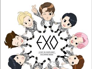 EXO Rilis Buku Mewarnai untuk Obat Stres Fans