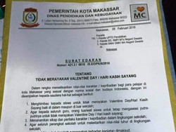 Makassar Terbitkan Surat Edaran Larangan Pelajar Rayakan Valentine