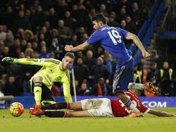 Costa Bikin Gol di Injury Time, Chelsea-MU Berakhir 1-1