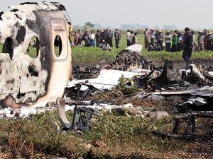 Pesawat Militer Myanmar Jatuh, 4 Tentara Tewas