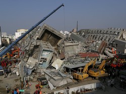 Taiwan Sita Aset Rp 12 M Milik Pengembang Apartemen yang Roboh Saat Gempa