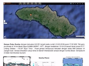 Gempa 6,6 SR Guncang Sumba Barat, Komunikasi ke Lokasi Terganggu Gempa 6,6 SR Guncang Sumba Barat, Komunikasi ke Lokasi Terganggu