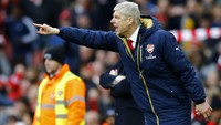 Arsene Wenger memberikan pengarahan kepada para pemain Arsenal. Darren Staples/Reuters/detikFoto.