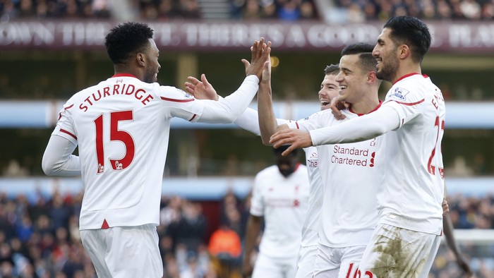 Liverpool Lumat Villa 6-0