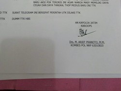 Humas Polda Jatim Enggan Jelaskan TR Imbauan Kewaspadaan Teror Sianida