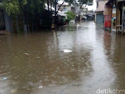 Air Danau Alam Sari Meluap, Pintu Keluar Tol Cikarang Pusat Ditutup