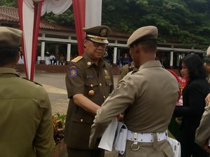 Pimpin Apel Satpol PP di Serang, Mendagri Ingatkan Bahaya Radikalisme