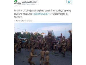 Seniman Purwakarta Polisikan @Manhajusholihin karena Sebut Genye Budaya Iblis
