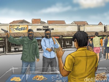 Aksi Koboi Perampok Emas