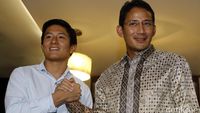 Pebalap Rio Haryanto Bertemu Sandiaga Uno
