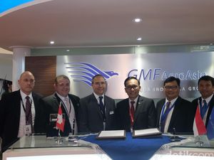 GMF Gandeng SR Technics Kembangkan Bisnis Komponen Pesawat GMF Gandeng SR Technics Kembangkan Bisnis Komponen Pesawat