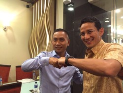 Sandiaga dan Bupati Yoyok Kongkow di Resto Padang, Bahas Pilgub DKI?