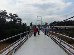 Penampakan Jembatan Baru di Banten, Menyeberang Sungai Tak Horor Lagi