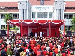 Pidato Kemenangan Risma Kembali Pimpin Surabaya