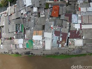 Begini Wajah Kalijodo Dilihat dari Udara