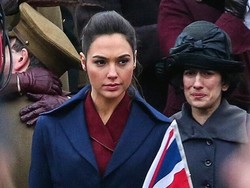 Penampakan Gal Gadot Syuting Wonder Woman di London
