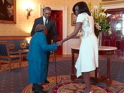 Bertemu Obama di Gedung Putih, Nenek 106 Tahun Ini Asyik Menari