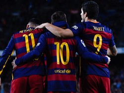 Trio MSN Bersatu, Neymar Pesta dengan Messi dan Suarez