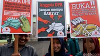 Aksi Menolak Revisi UU KPK di DPR