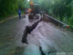 Jalur Tengah Banyumas Ambles, Akses Menuju Yogyakarta Ditutup