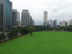 Melihat Lokasi Hutan Kota di Sudirman dengan Drone