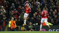 Dengan kemenangan ini, MU lolos ke babak 16 besar Lige Europa dengan agregrat 6-3. Reuters/Jason Cairnduff.
