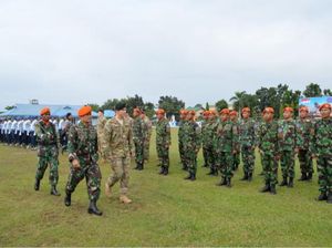 Paskhas TNI AU Latihan Gabungan dengan Pasukan Elite AS di Pekanbaru